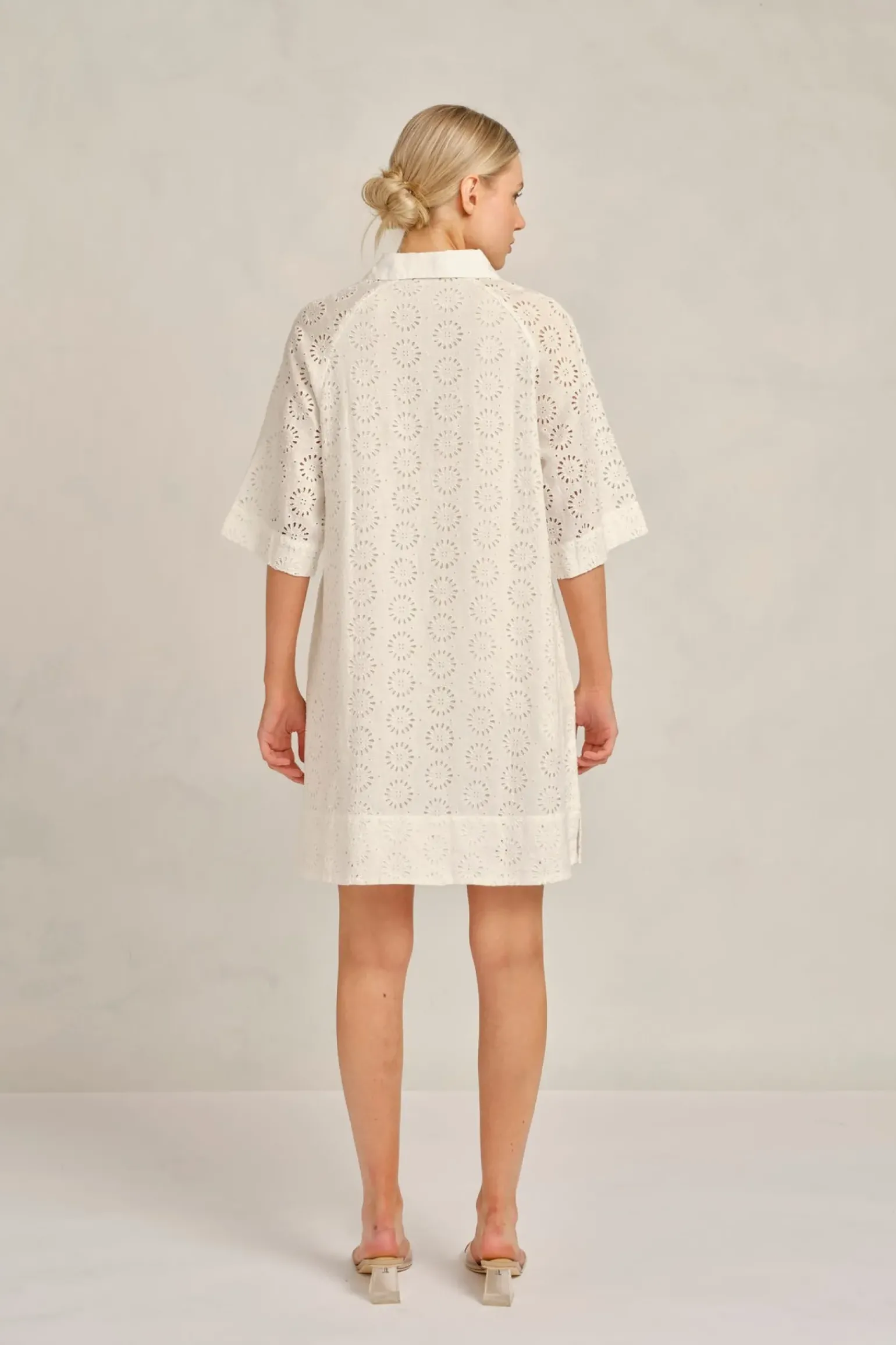 Alessandra Aurienne Dress Posy - White