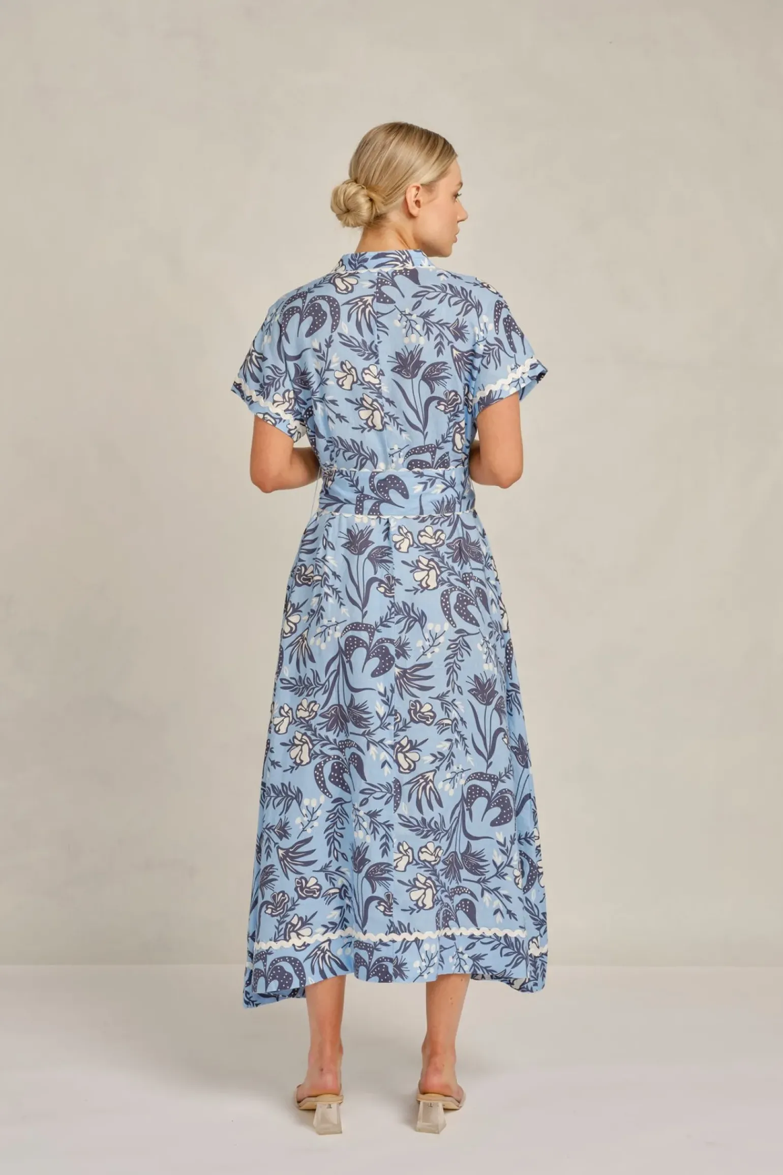 Alessandra Candice Wave Dress Paradise - Cornflower