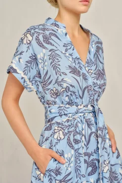 Alessandra Candice Wave Dress Paradise - Cornflower