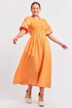 Alessandra Claudia Dress - Marigold