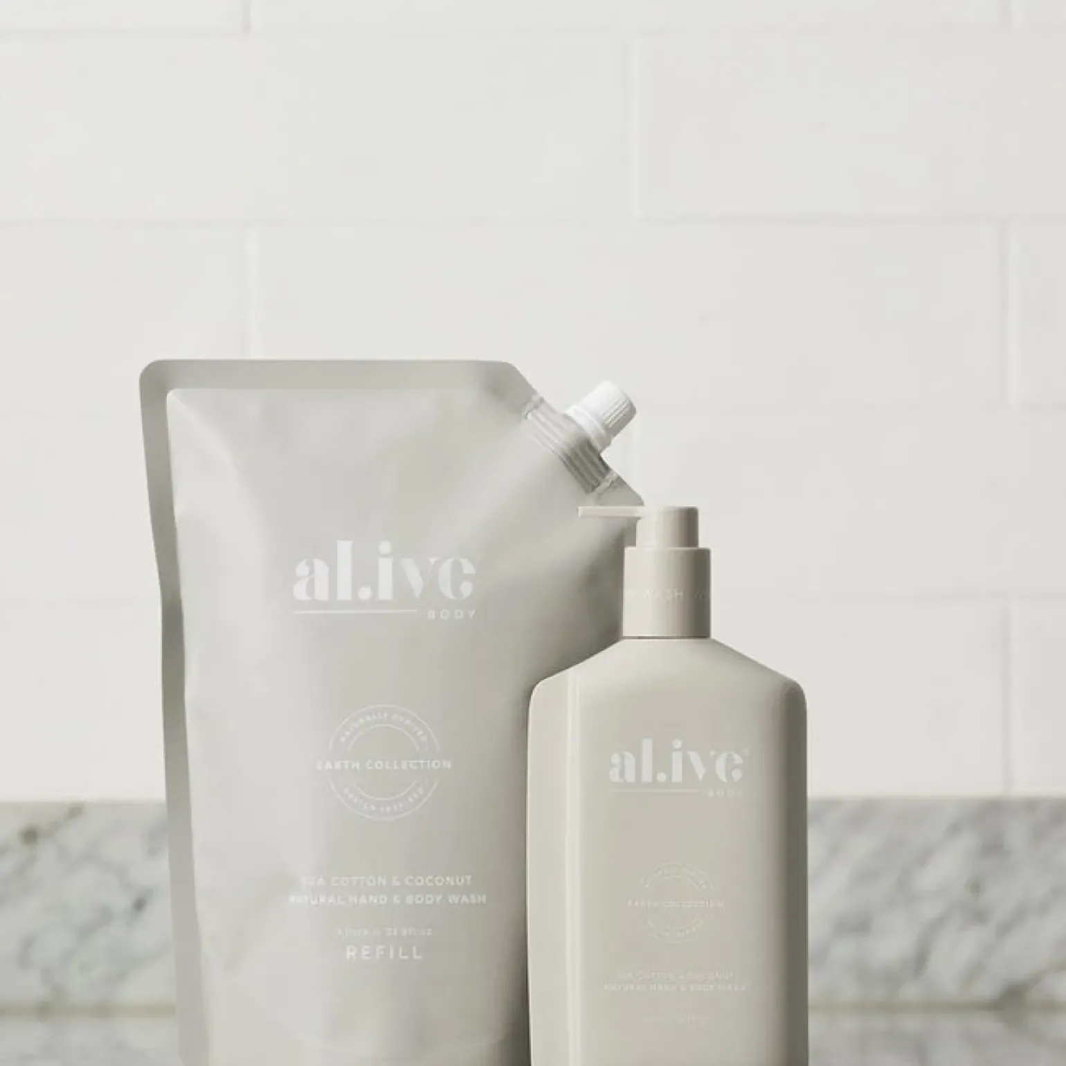 al.ive Sea Cotton & Coconut Wash - Refill