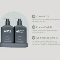 al.ive Wash & Lotion Duo - Coconut & Wild Orange