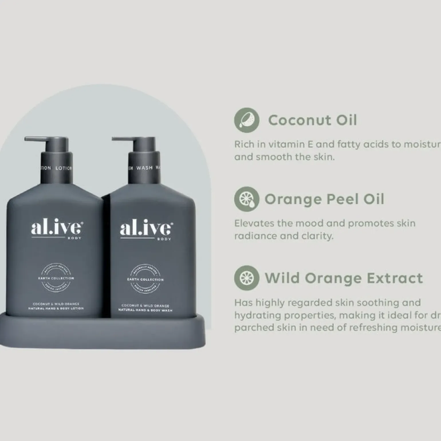 al.ive Wash & Lotion Duo - Coconut & Wild Orange
