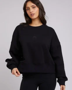 All About Eve Active Tonal Sweater - Black