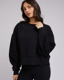 All About Eve Active Tonal Sweater - Black