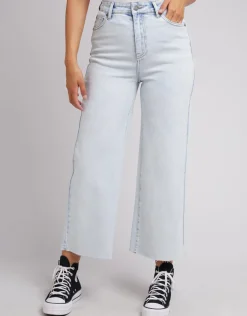 All About Eve Charlie High Rise Wide Leg Jean - Bleach Denim