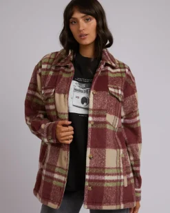 All About Eve Hilary Check Shacket