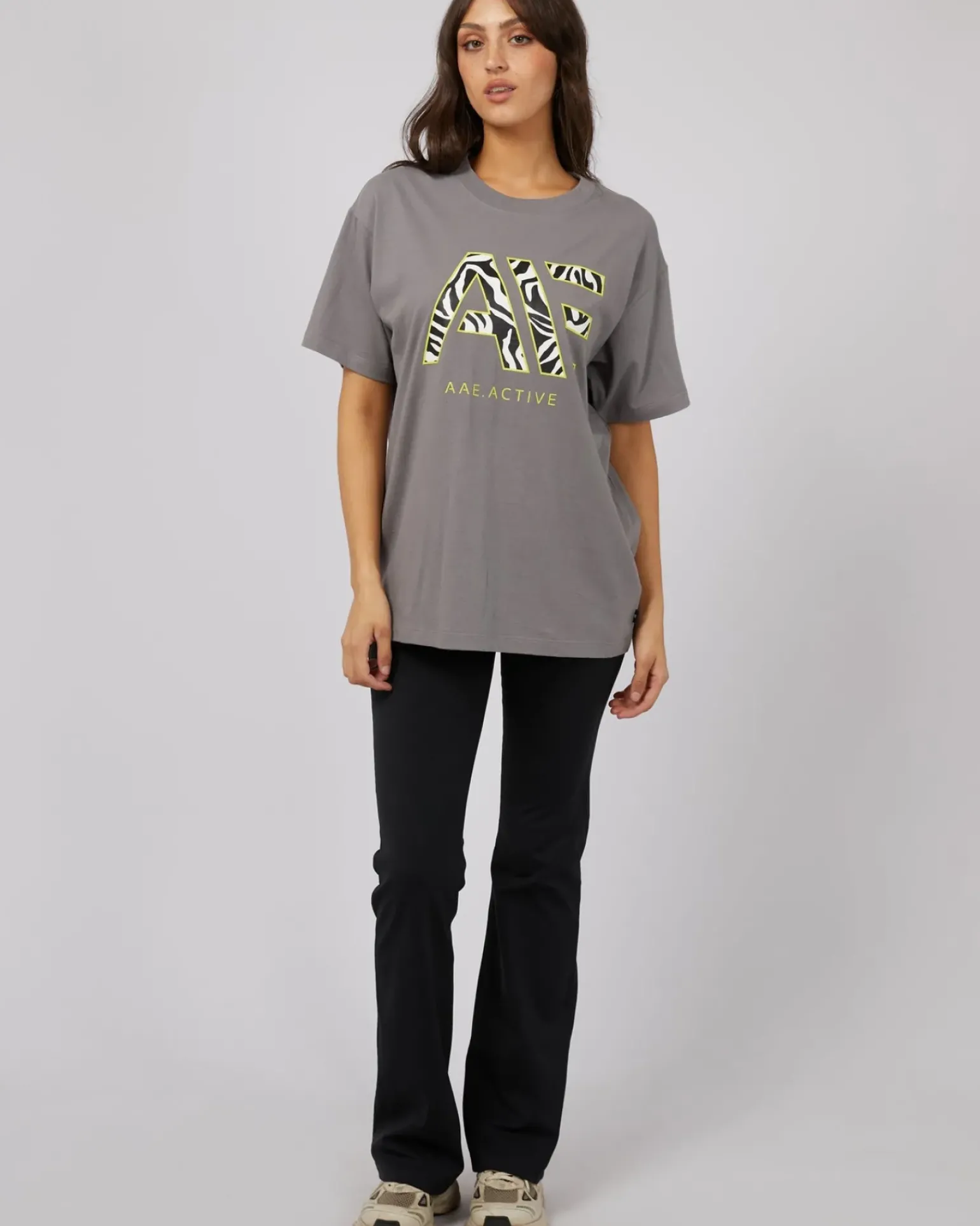 All About Eve Parker Active Tee - Charcoal