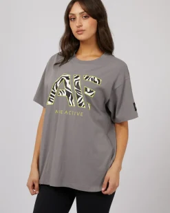 All About Eve Parker Active Tee - Charcoal