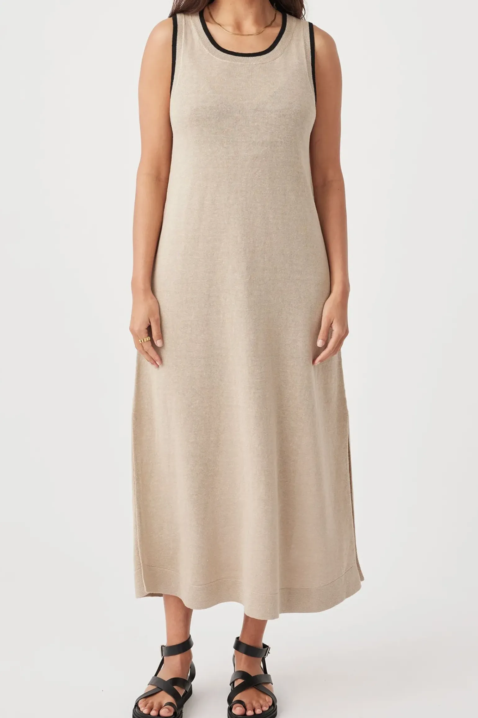 ARCAA Brie Long Dress - Taupe