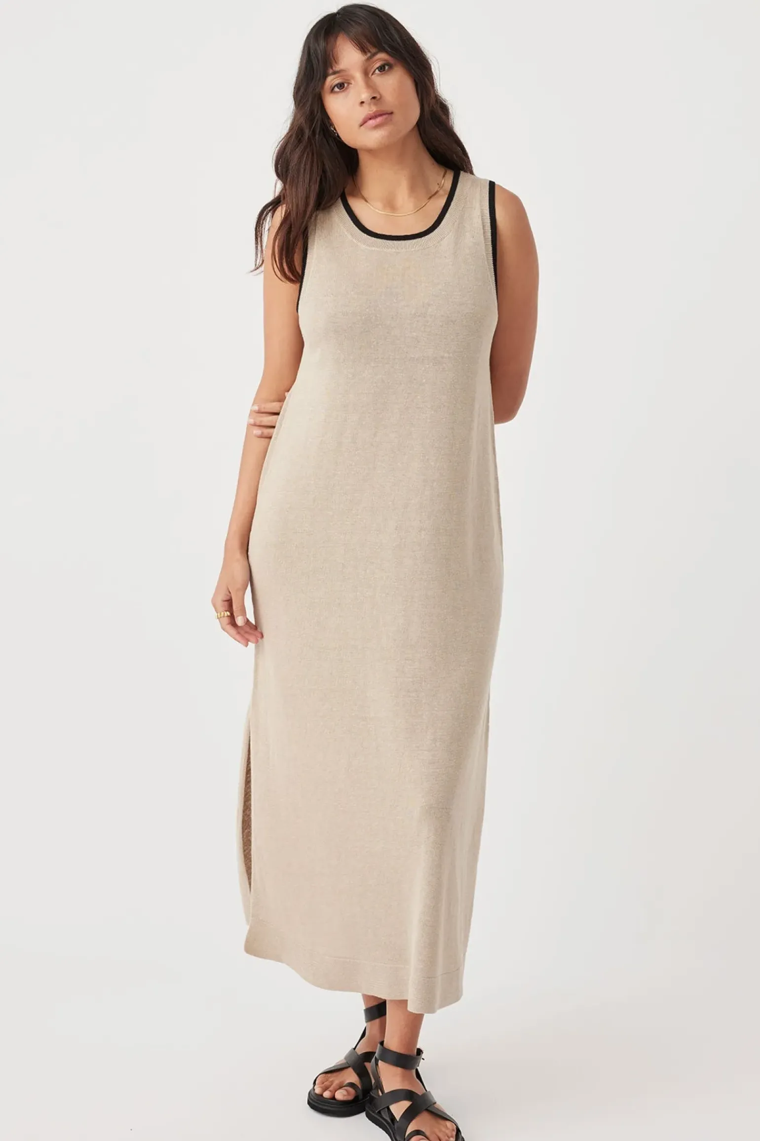 ARCAA Brie Long Dress - Taupe