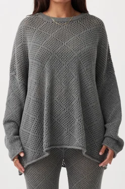 Arcaa Ezra Sweater- Dark Grey Marle