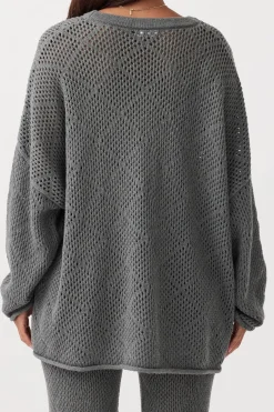 Arcaa Ezra Sweater- Dark Grey Marle