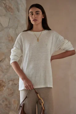 ARCAA Hugo Long Sleeve T-Shirt - Cream