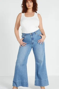 Bohemian Traders Flared Jean - Light Blue
