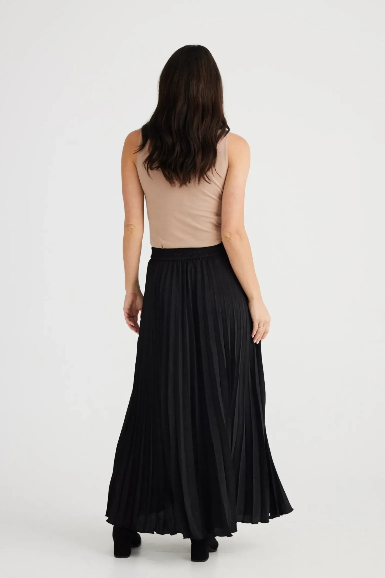 Brave & True Alias Pleated Skirt - Black