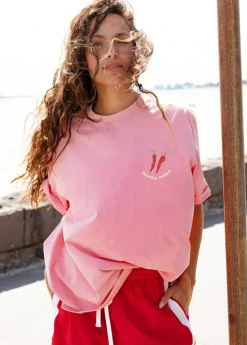 Cartel & Willow Hot Summer Tee - Pink/Hot Summer Print