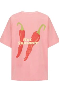 Cartel & Willow Hot Summer Tee - Pink/Hot Summer Print