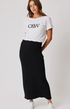 Cartel & Willow Sammie Knit Skirt - Black