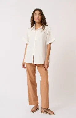 Cartel & Willow Tully Shirt - White Broderie