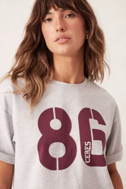 Ceres Life Boyfriend Tee- Cloud Marle/Ceres 86