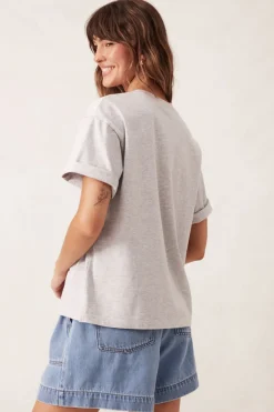 Ceres Life Boyfriend Tee- Cloud Marle/Ceres 86