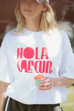 Ceres Life Boyfriend Tee - Hola Cancun Heritage Red