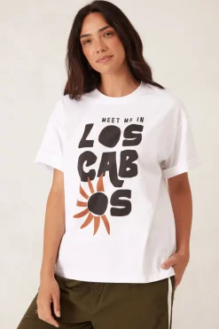 Ceres Life Boyfriend Tee - Los Cabos White