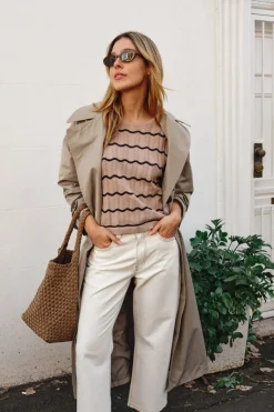 Ceres Life Crop Frenchie Jean - Fresh Ecru