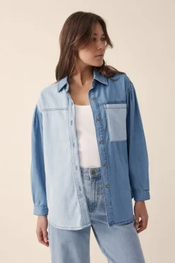 Ceres Life Long Sleeve Denim Shirt - Indigo