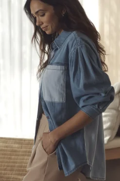 Ceres Life Long Sleeve Denim Shirt - Indigo