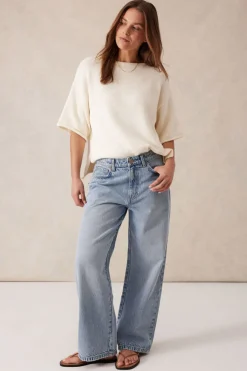 Ceres Life Loose Straight Jean - Vintage Blue