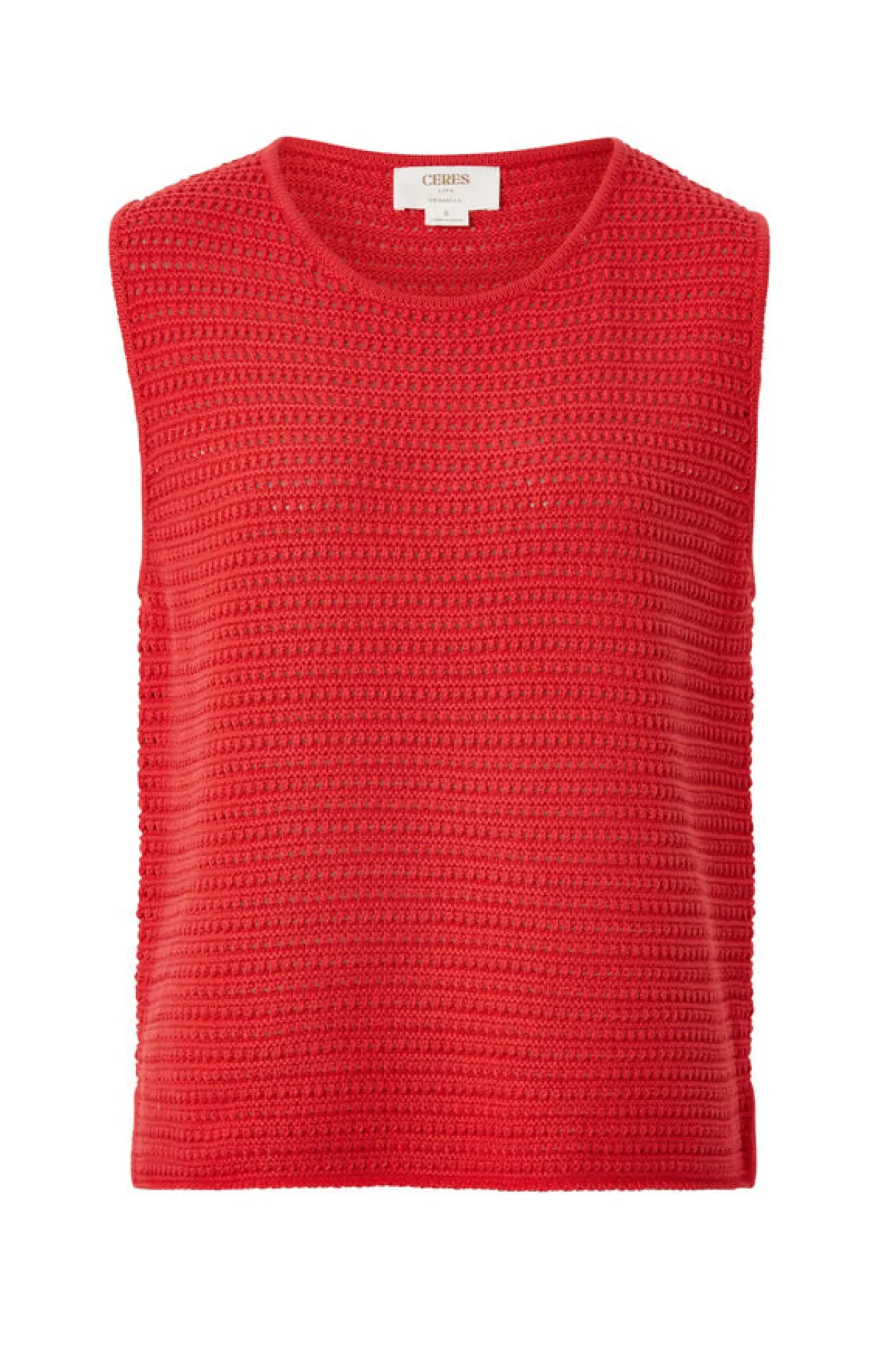 Ceres LIfe Mesh Knit Tank - Heritage Red