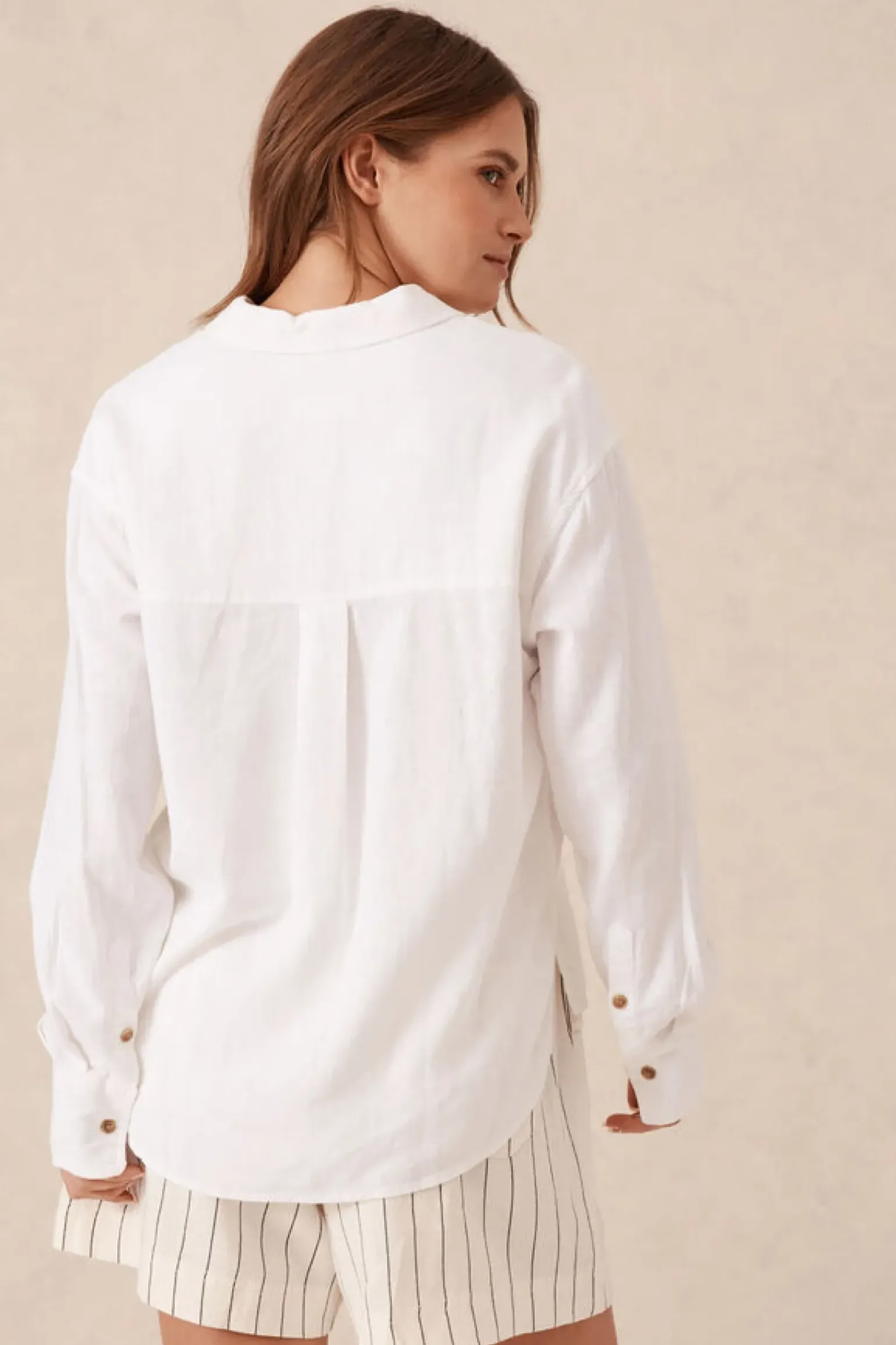 Ceres Life Relaxed Pocket Shirt- White