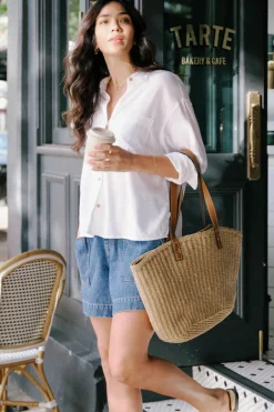 Ceres Life Relaxed Pocket Shirt- White