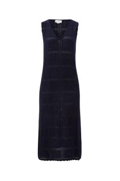 Ceres Life Square Knit Midi Tank Dress - New Navy