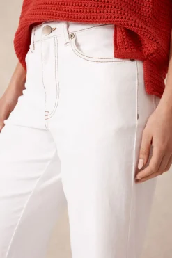 Ceres Life Wide Leg Crop Jean - Fresh Ecru