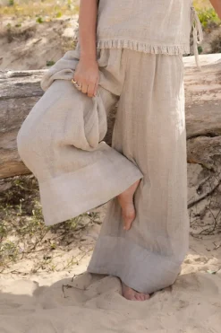 Eadie Arana Linen Pant - Natural