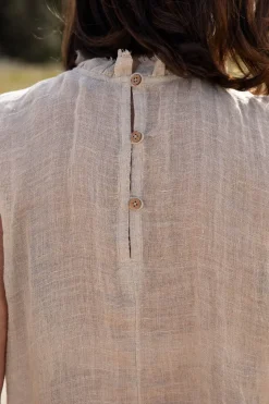 Eadie Nadia Linen Top - Natural