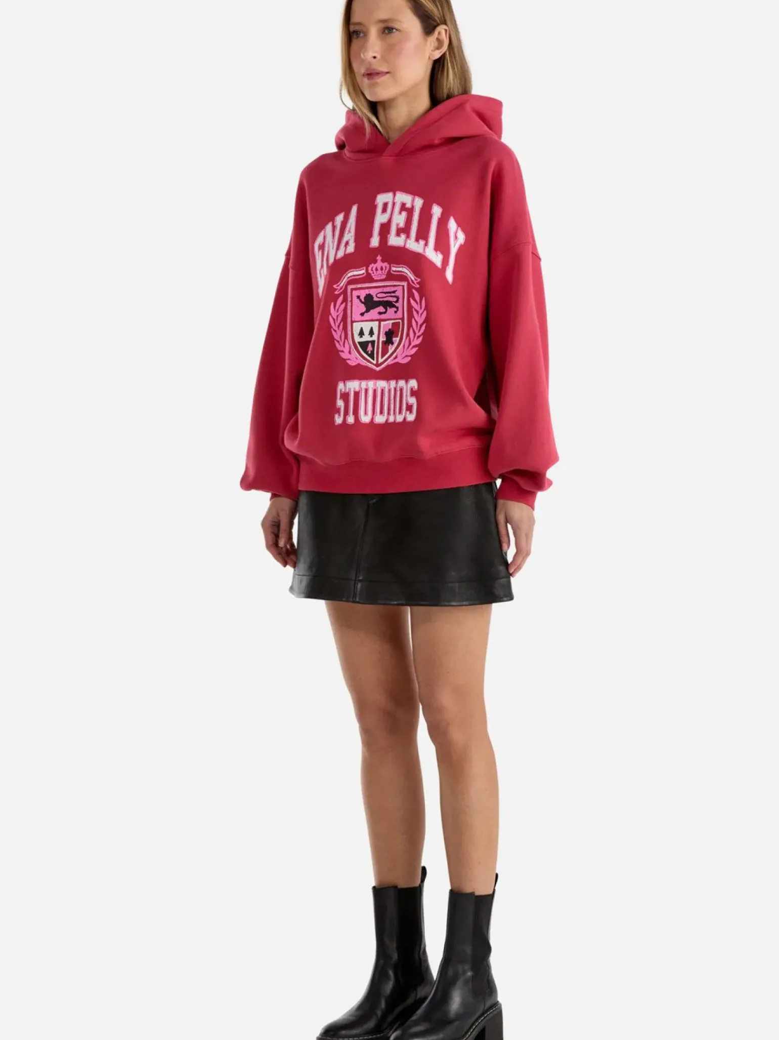 Ena Pelly Brooke Oversized Hoodie DIY Studios - Poppy Red