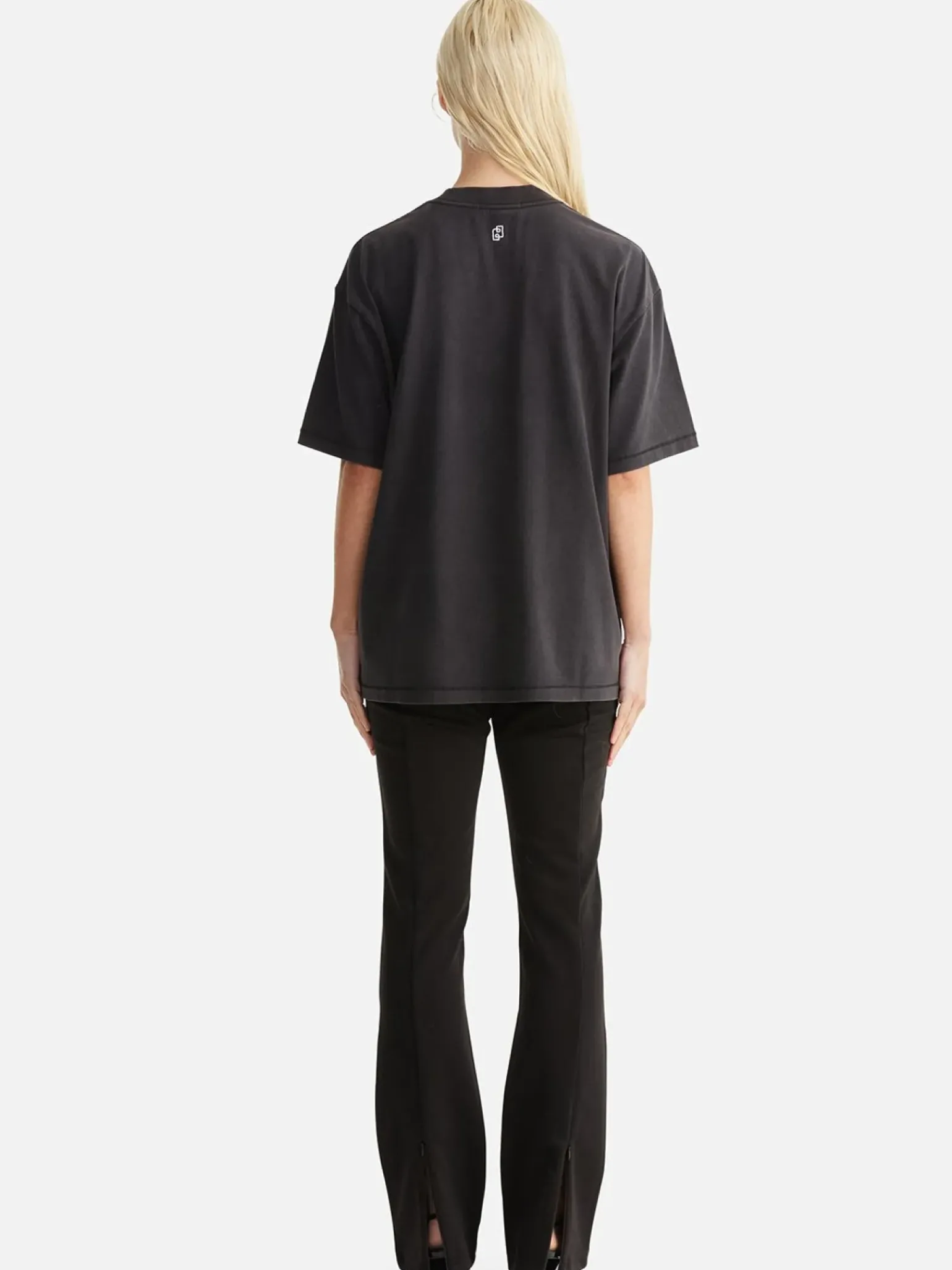 Ena Pelly Chloe Oversized Tee - Vintage Black