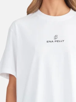 Ena Pelly Lexi Monogram Tee White