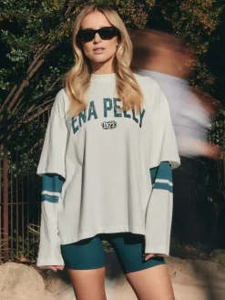 Ena Pelly 73 Long Sleeve Tee - Vintage White