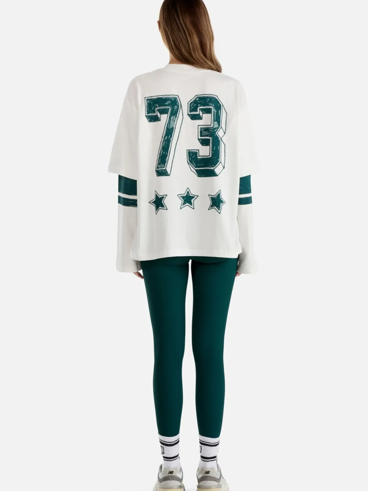 Ena Pelly 73 Long Sleeve Tee - Vintage White