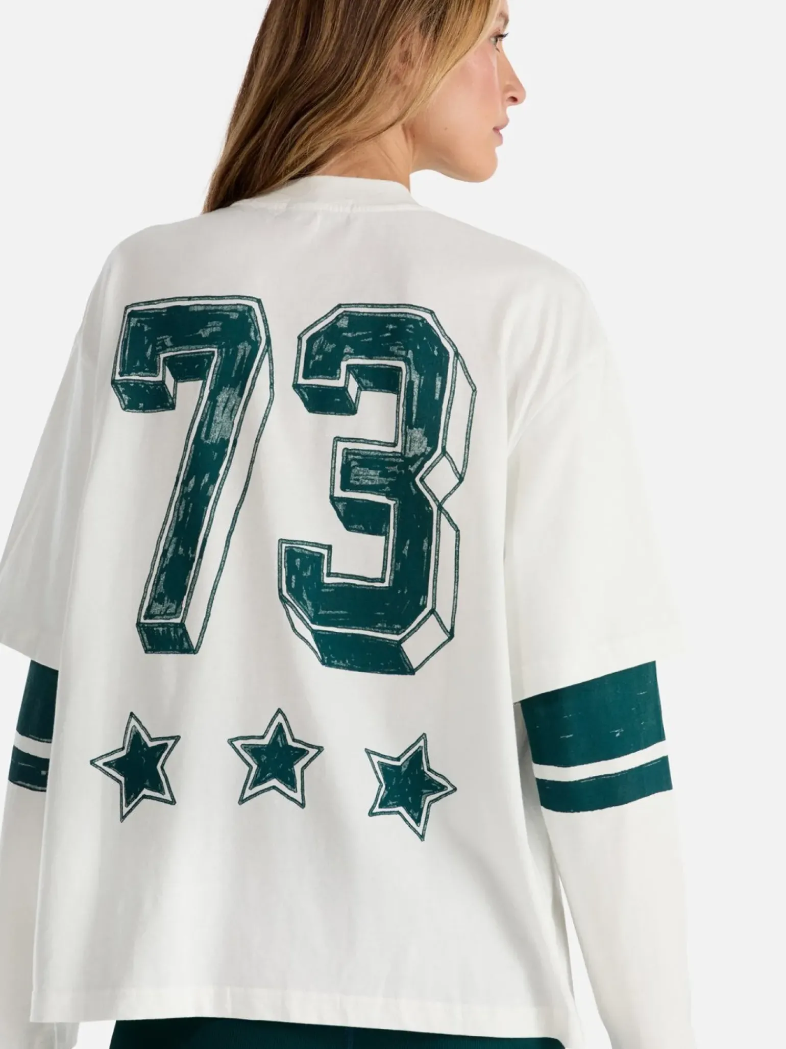 Ena Pelly 73 Long Sleeve Tee - Vintage White
