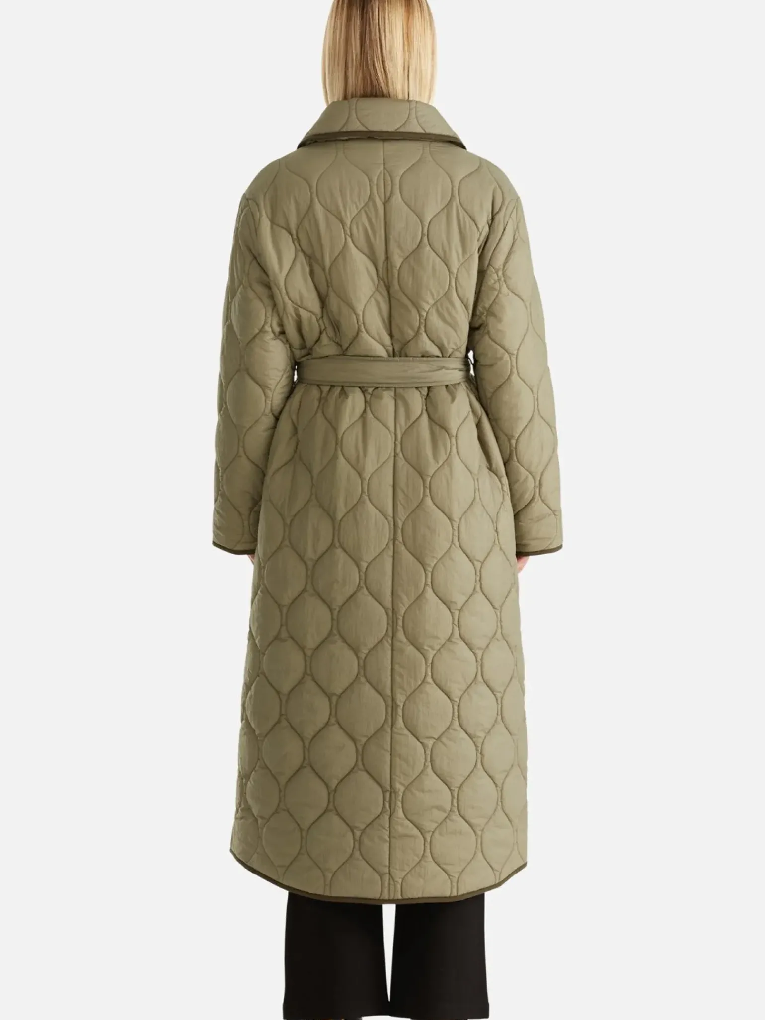 Ena Pelly Louise Quilted Puffer Jacket - Hunter Green