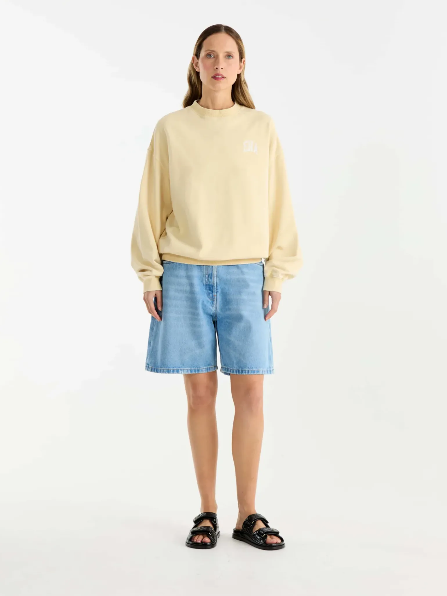 Ena Pelly Vintage Sport Sweatshirt - Lemon