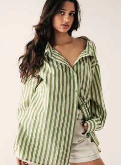 Esmaee Infinity Shirt - Fern Stripe