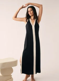 Esmaee Monochrome Dress - Black/Cream