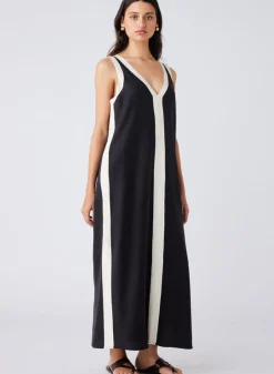 Esmaee Monochrome Dress - Black/Cream